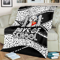 101 Days of School Dalmatian Blanket 100th Days Teacher Girl Boy - Spotted Mono Spiral