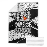 101 Days of School Dalmatian Blanket 100th Days Teacher Girl Boy - Spotted Mono Spiral