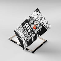 101 Days of School Dalmatian Canvas Wall Art 100th Days Teacher Girl Boy - Spotted Mono Spiral