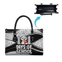 101 Days of School Dalmatian Leather Bag 100th Days Teacher Girl Boy - Spotted Mono Spiral