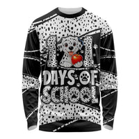 101 Days of School Dalmatian Long Sleeve Shirt 100th Days Teacher Girl Boy - Spotted Mono Spiral