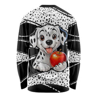 101 Days of School Dalmatian Long Sleeve Shirt 100th Days Teacher Girl Boy - Spotted Mono Spiral