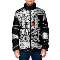 101 Days of School Dalmatian Padded Jacket 100th Days Teacher Girl Boy - Spotted Mono Spiral