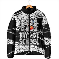 101 Days of School Dalmatian Padded Jacket 100th Days Teacher Girl Boy - Spotted Mono Spiral