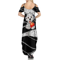 101 Days of School Dalmatian Summer Maxi Dress 100th Days Teacher Girl Boy - Spotted Mono Spiral