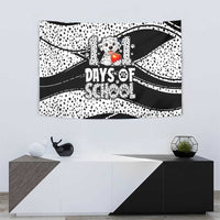 101 Days of School Dalmatian Tapestry 100th Days Teacher Girl Boy - Spotted Mono Spiral