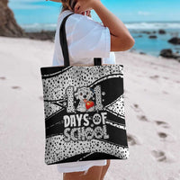 101 Days of School Dalmatian Tote Bag 100th Days Teacher Girl Boy - Spotted Mono Spiral
