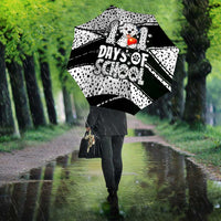 101 Days of School Dalmatian Umbrella 100th Days Teacher Girl Boy - Spotted Mono Spiral