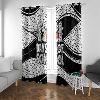 101 Days of School Dalmatian Window Curtain 100th Days Teacher Girl Boy - Spotted Mono Spiral