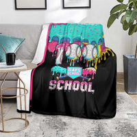 100 Days of School Baseball Blanket with Sweet Melting Drip Pattern