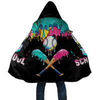 100 Days of School Baseball Cloak with Sweet Melting Drip Pattern