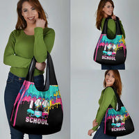 100 Days of School Baseball Grocery Bag with Sweet Melting Drip Pattern