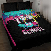 100 Days of School Baseball Quilt Bed Set with Sweet Melting Drip Pattern