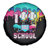 100 Days of School Baseball Spare Tire Cover with Sweet Melting Drip Pattern