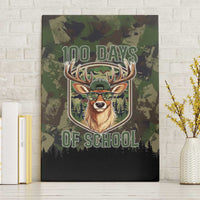 Deer 100 Days of School Canvas Wall Art Camo Deer Adventure Forest