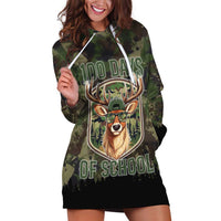 Deer 100 Days of School Hoodie Dress Camo Deer Adventure Forest