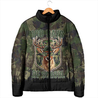 Deer 100 Days of School Padded Jacket Camo Deer Adventure Forest