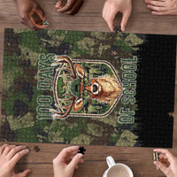 Deer 100 Days of School Puzzle Camo Deer Adventure Forest