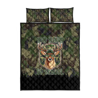 Deer 100 Days of School Quilt Bed Set Camo Deer Adventure Forest