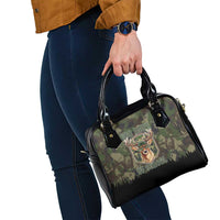 Deer 100 Days of School Shoulder Handbag Camo Deer Adventure Forest