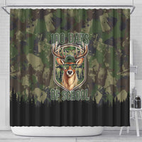 Deer 100 Days of School Shower Curtain Camo Deer Adventure Forest