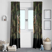 Deer 100 Days of School Window Curtain Camo Deer Adventure Forest