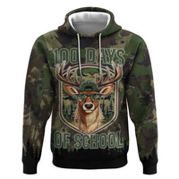 Deer 100 Days of School Zip Hoodie Camo Deer Adventure Forest