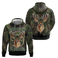 Deer 100 Days of School Zip Hoodie Camo Deer Adventure Forest