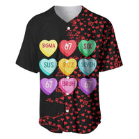 Valentine’s Day 67 Meme Six Seven Baseball Jersey Gen Alpha Conversation Hearts