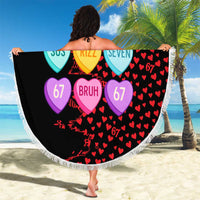 Valentine’s Day 67 Meme Six Seven Beach Blanket Gen Alpha Conversation Hearts