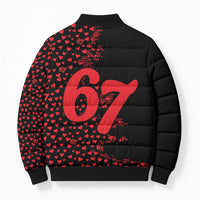 Valentine’s Day 67 Meme Six Seven Bomber Puffer Jacket Gen Alpha Conversation Hearts