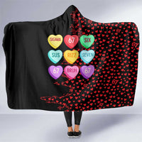 Valentine’s Day 67 Meme Six Seven Hooded Blanket Gen Alpha Conversation Hearts