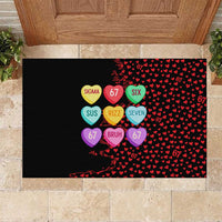 Valentine’s Day 67 Meme Six Seven Rubber Doormat Gen Alpha Conversation Hearts