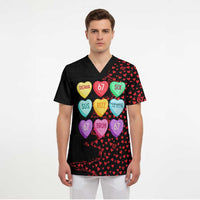 Valentine’s Day 67 Meme Six Seven Scrub Top Gen Alpha Conversation Hearts