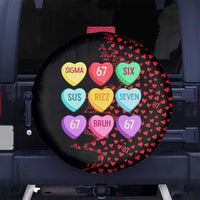 Valentine’s Day 67 Meme Six Seven Spare Tire Cover Gen Alpha Conversation Hearts