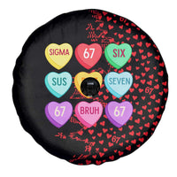 Valentine’s Day 67 Meme Six Seven Spare Tire Cover Gen Alpha Conversation Hearts