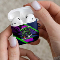 I Crushed 100 Days of School Monster Truck AirPods Case 100th Day Boys - Retro Radiant Pattern