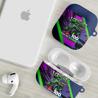 I Crushed 100 Days of School Monster Truck AirPods Case 100th Day Boys - Retro Radiant Pattern