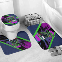 I Crushed 100 Days of School Monster Truck Bathroom Set 100th Day Boys - Retro Radiant Pattern