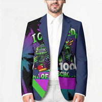 I Crushed 100 Days of School Monster Truck Blazer 100th Day Boys - Retro Radiant Pattern