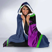 I Crushed 100 Days of School Monster Truck Hooded Blanket 100th Day Boys - Retro Radiant Pattern