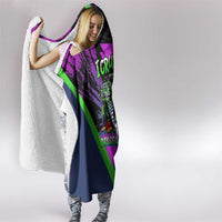 I Crushed 100 Days of School Monster Truck Hooded Blanket 100th Day Boys - Retro Radiant Pattern