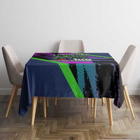 I Crushed 100 Days of School Monster Truck Tablecloth 100th Day Boys - Retro Radiant Pattern