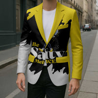 Be Salty Melt Ice Blazer with Bold Splash Pattern