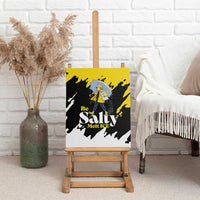 Be Salty Melt Ice Canvas Wall Art with Bold Splash Pattern