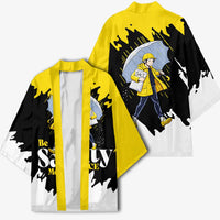 Be Salty Melt Ice Kimono with Bold Splash Pattern