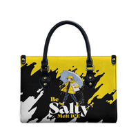 Be Salty Melt Ice Leather Bag with Bold Splash Pattern