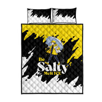 Be Salty Melt Ice Quilt Bed Set with Bold Splash Pattern