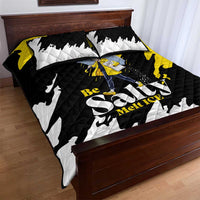 Be Salty Melt Ice Quilt Bed Set with Bold Splash Pattern