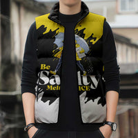 Be Salty Melt Ice Sleeveless Puffer Jacket with Bold Splash Pattern
